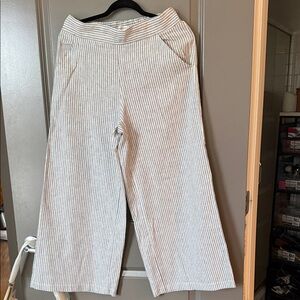 Max Studio Striped Wide-Leg Pants